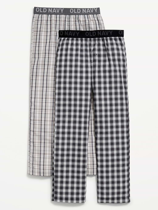 Old Navy Printed Poplin Straight-Leg Pajama Pants 2-Pack for Boys — photo 1