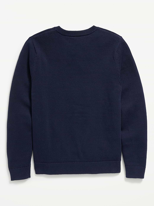 Old Navy School Uniform Solid V-Neck Sweater for Boys — photo 4