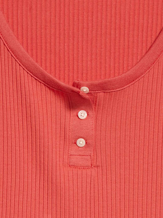 Old Navy Scoop-Neck Fitted Henley Top — photo 5