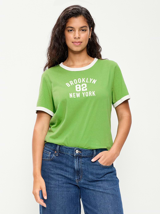 Old Navy EveryWear Crew-Neck Graphic Ringer T-Shirt — photo 6
