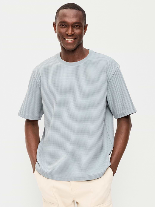 Old Navy Loose Short-Sleeve Textured Waffle T-Shirt — photo 1