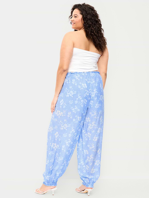 Old Navy High-Waisted Sheer Chiffon Harem Pants — photo 9