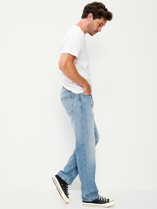 Old Navy Structured Loose Non-Stretch Jeans — photo 6