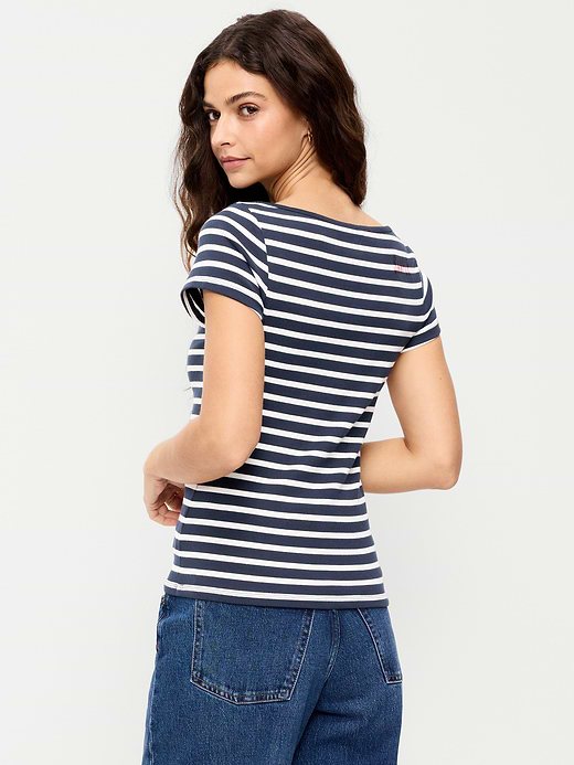 Old Navy Snug Boatneck T-Shirt — photo 3
