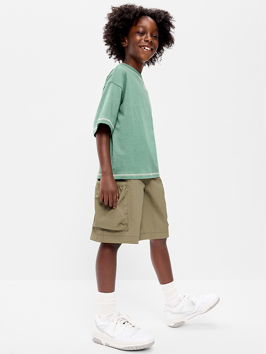 Old Navy Below Knee Super Baggy Ripstop Cargo Shorts for Boys — photo 4