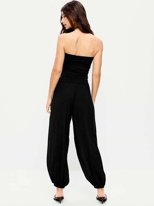 Old Navy High-Waisted Sheer Crinkle Crepe Harem Pants — photo 4