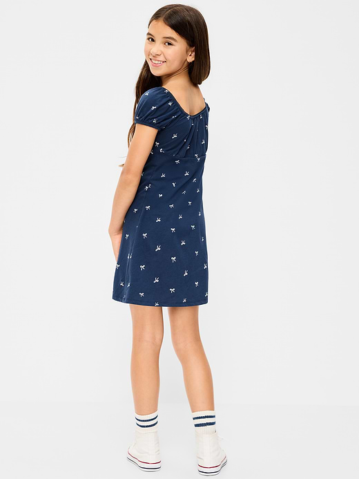 Old Navy Printed Fit and Flare Dress for Girls — photo 3