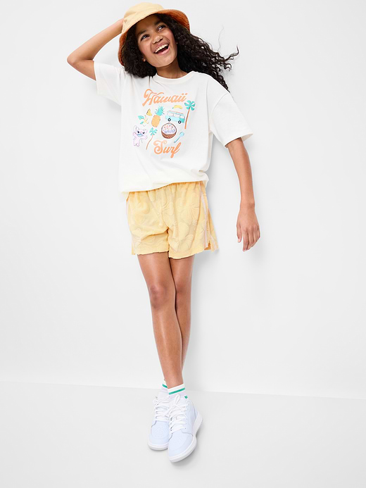 Old Navy High-Waisted Textured Terry Shorts for Girls — photo 4