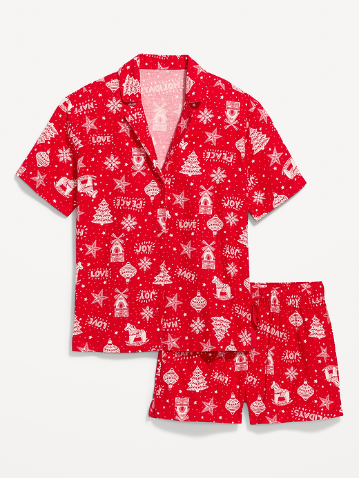 Old Navy Flannel Pajama Short Set for Women — photo 4