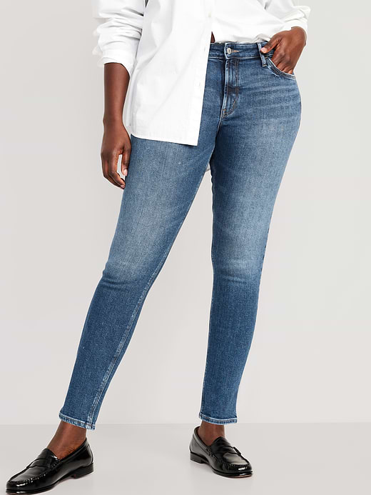 Old Navy Mid-Rise Rockstar Super-Skinny Ankle Jeans — photo 6