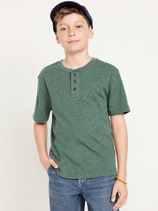 Old Navy Short-Sleeve Henley T-Shirt for Boys — photo 1