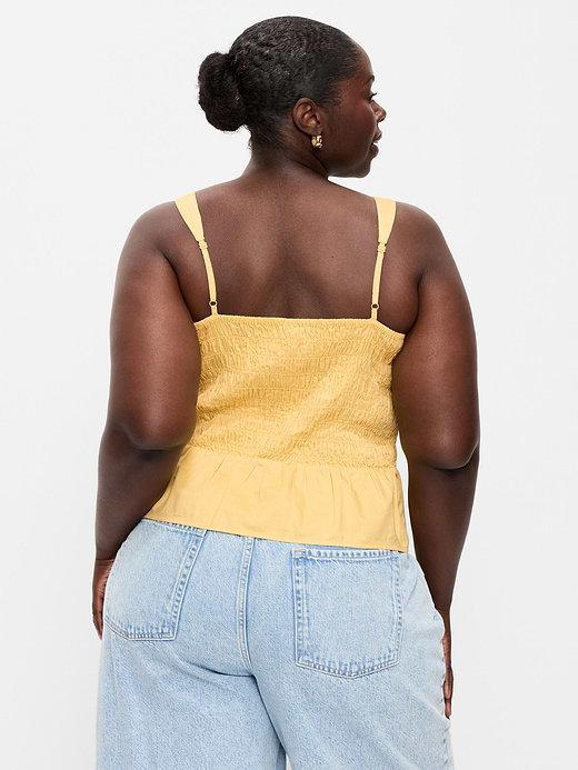 Old Navy Smocked Peplum Tank Top — photo 7