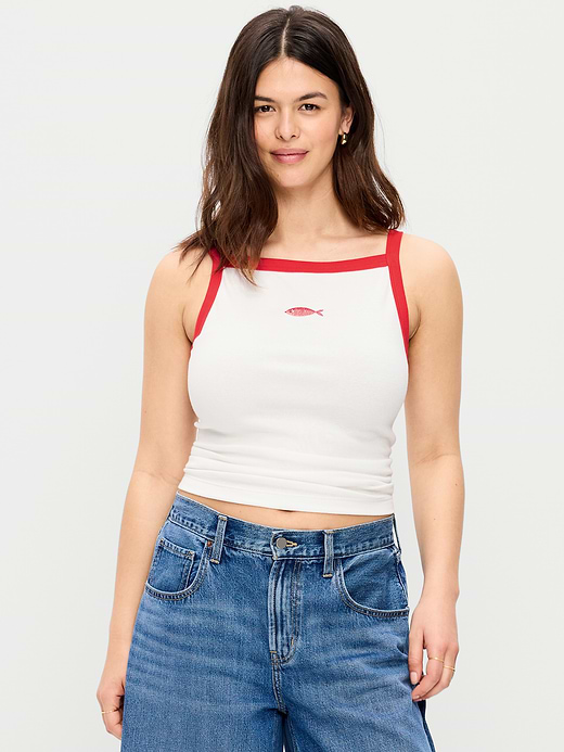 Old Navy Snug Apron-Neck Tank Top — photo 16