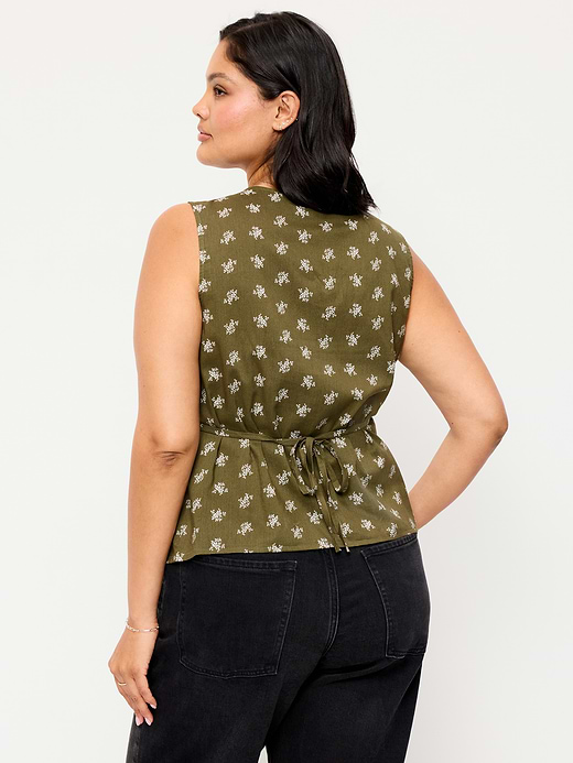 Old Navy Sleeveless V-Neck Tie-Back Top — photo 9
