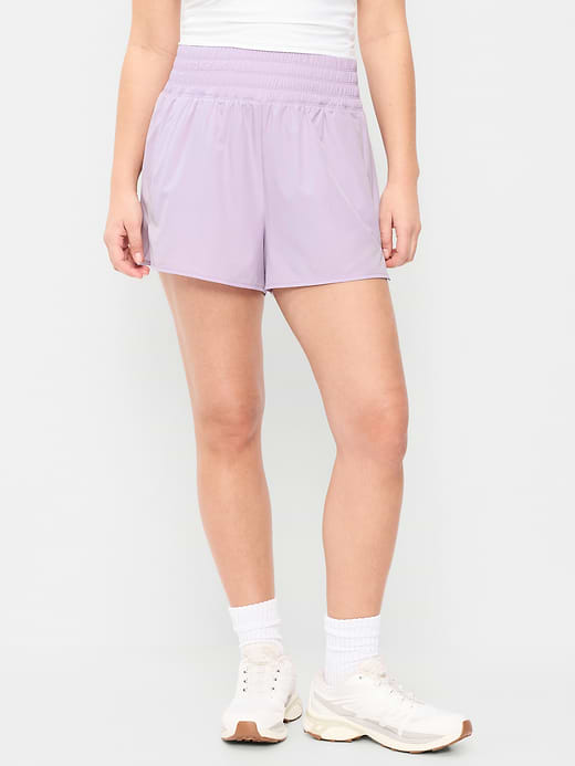 Old Navy Extra High-Waisted Crinkle Run Shorts -- 3-inch inseam — photo 5