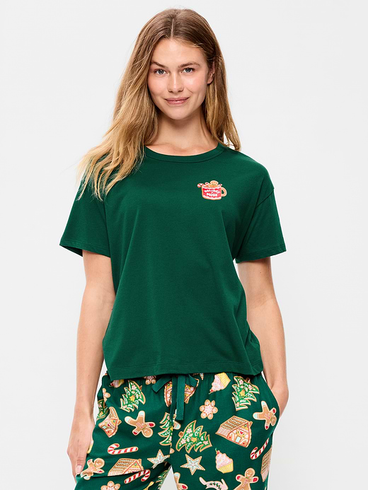 Old Navy Short-Sleeve Graphic Pajama T-Shirt — photo 1