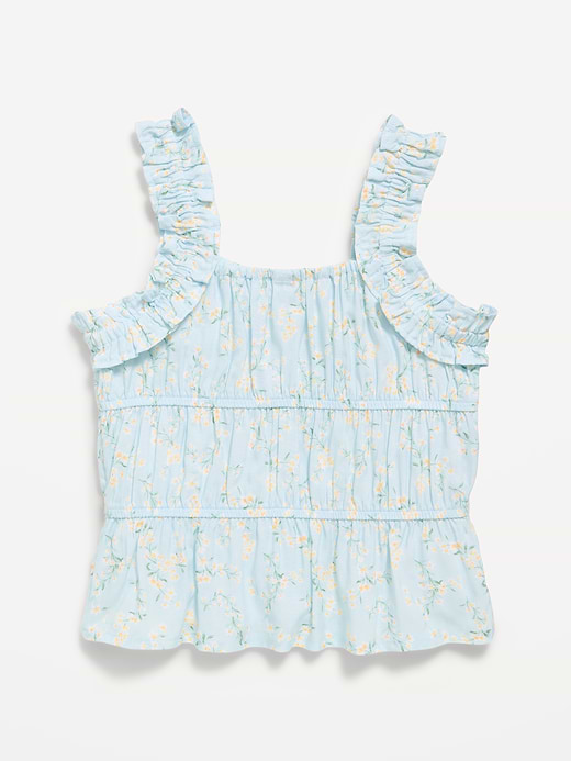 Old Navy Printed Sleeveless Ruffled Top for Girls — photo 4