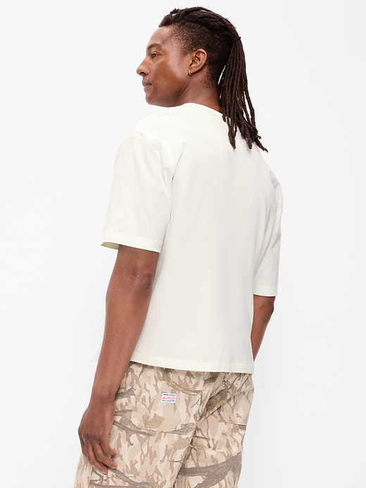 Old Navy Garment-Dyed Heavyweight Cropped T-Shirt — photo 3