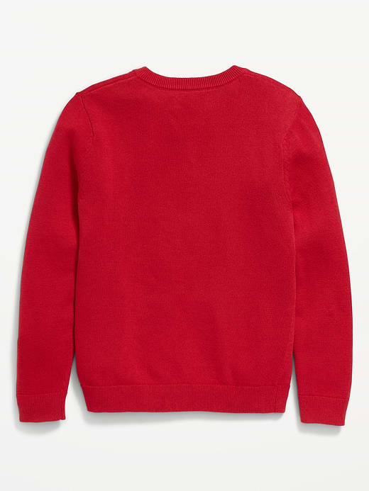 Old Navy School Uniform Solid V-Neck Sweater for Boys — photo 5