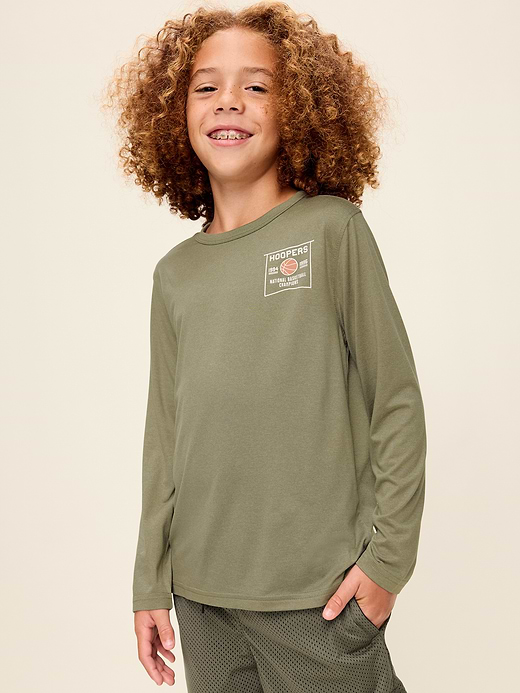 Old Navy CloudMotion Long-Sleeve Performance T-Shirt for Boys — photo 1