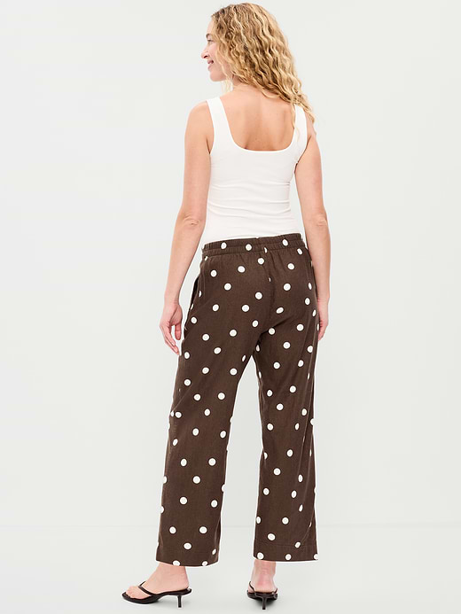 Old Navy High-Waisted Linen-Blend Straight Ankle Pants — photo 4