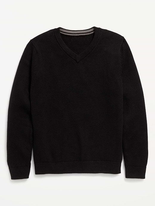 Old Navy School Uniform Solid V-Neck Sweater for Boys — photo 3