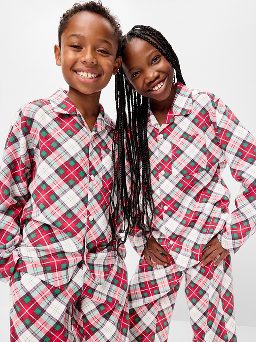 Old Navy Gender-Neutral Printed Flannel Pajama Pants Set for Kids — photo 1
