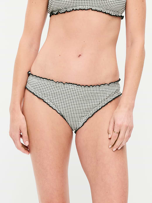 Old Navy Mid-Rise Ruffle Trim Swim Bottoms