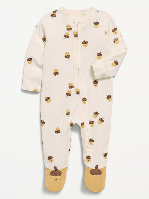 Old Navy Unisex 2-Way-Zip Sleep & Play Footed One-Piece for Baby — photo 1