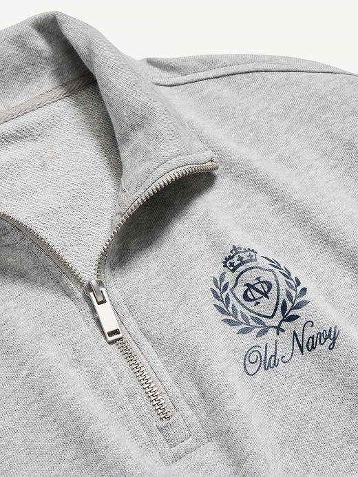 Old Navy Terry Oversized Logo Half-Zip Sweatshirt — photo 6