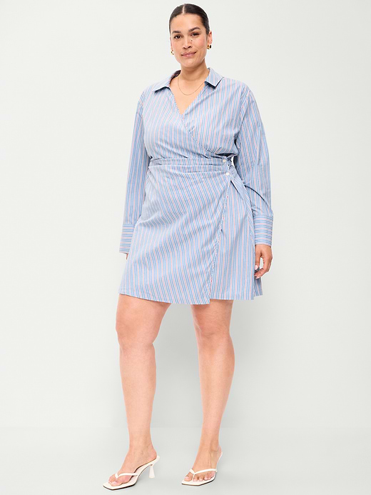 Old Navy Wrap Mini Shirt Dress — photo 9