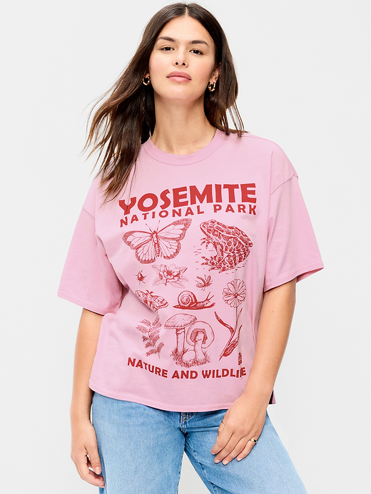 Old Navy Yosemite National Park Crew-Neck Oversized T-Shirt — photo 7