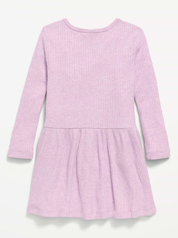Old Navy Printed Long-Sleeve Drop-Waist Dress for Toddler Girls — photo 4
