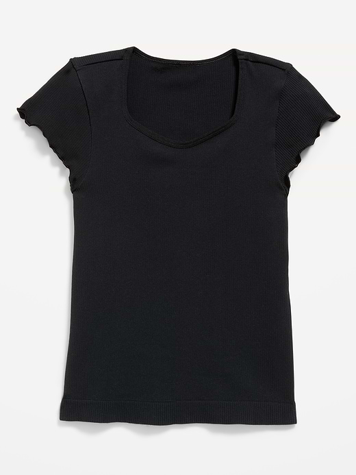 Old Navy Fitted Seamless Ribbed Performance Top for Girls — photo 7