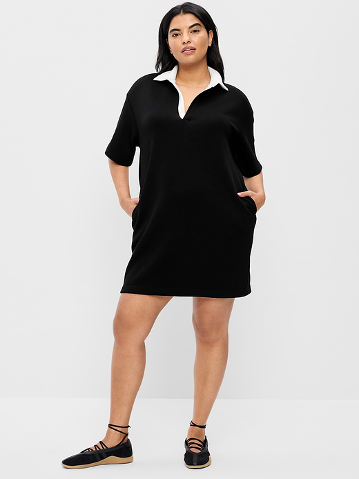 Old Navy Bounce Fleece Short-Sleeve Polo Dress — photo 4