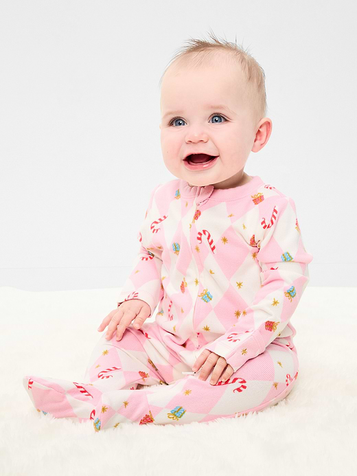 Old Navy 2-Way-Zip Sleep & Play Footed One-Piece for Baby — photo 1
