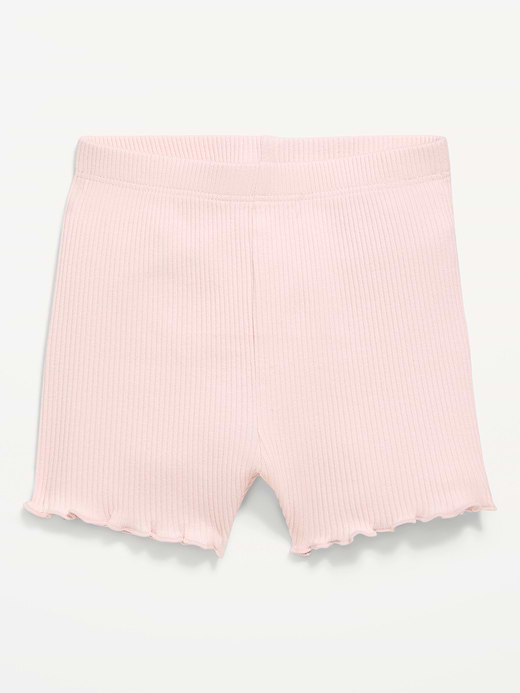 Old Navy Ribbed Lettuce-Edge Biker Shorts for Baby — photo 1