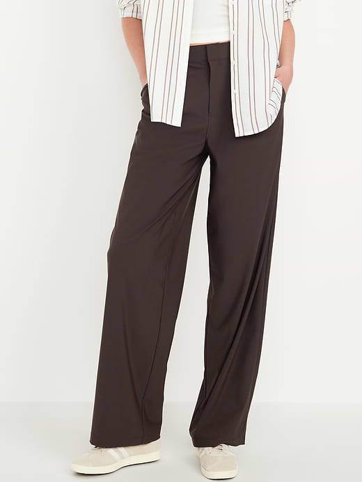 Old Navy High-Waisted SleekTech Trouser Pants — photo 1