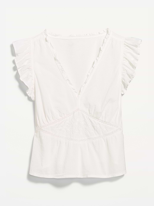 Old Navy Flutter-Sleeve Embroidered Top — photo 9