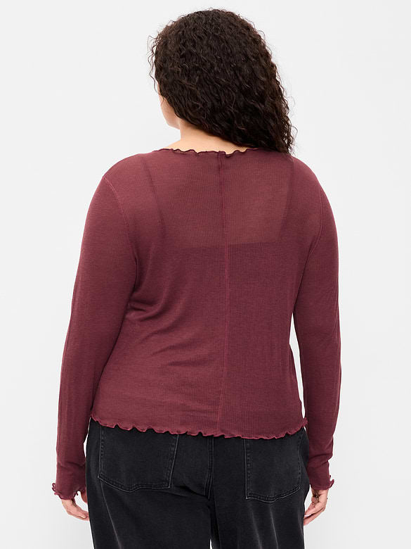 Old Navy Lettuce-Edge Tissue T-Shirt — photo 9