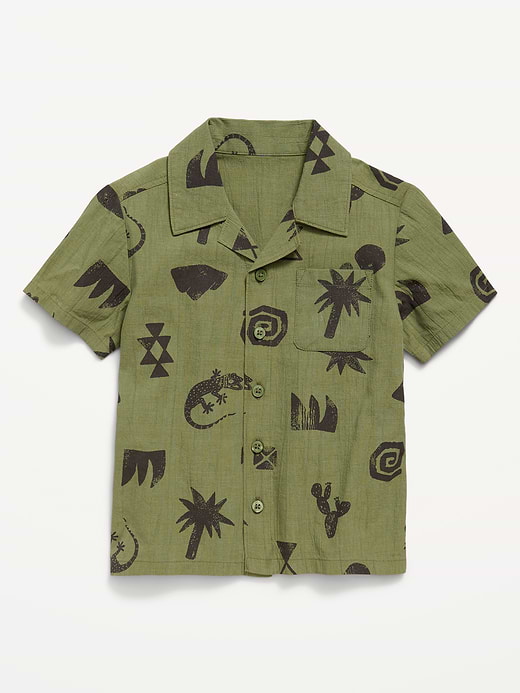 Old Navy Short-Sleeve Striped Utility Shirt for Toddler Boys — photo 1