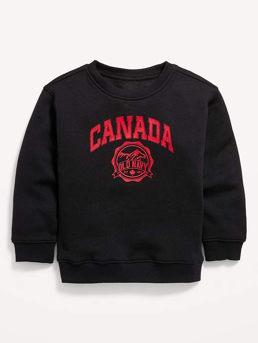 Old Navy Oversized Canada Logo-Graphic Sweatshirt for Toddler Boys — photo 1