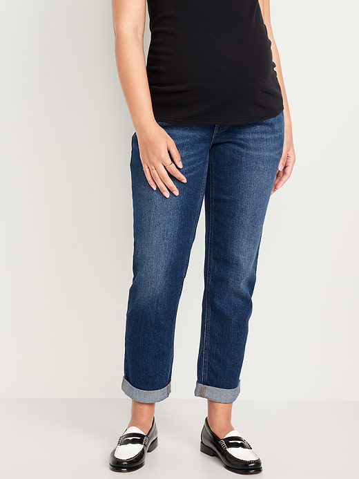 Old Navy Maternity Full Panel Wow Boyfriend Jeans — photo 3