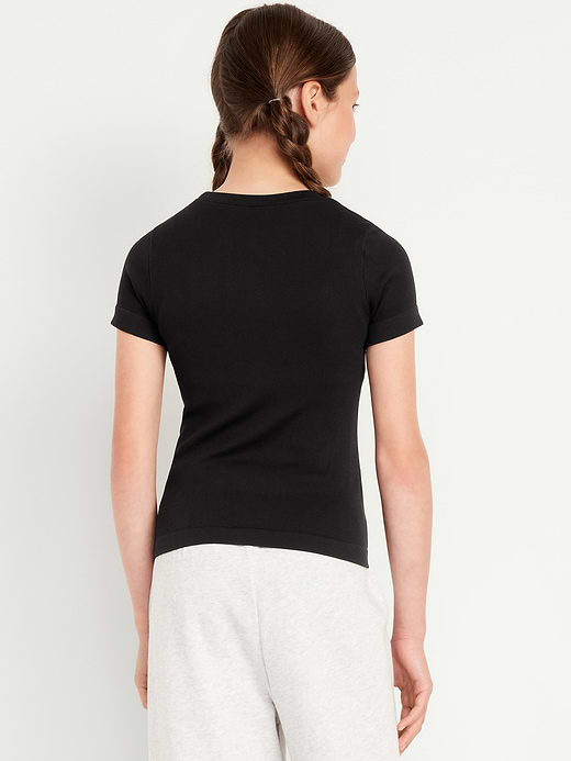 Old Navy Fitted Seamless Ribbed Performance Top for Girls — photo 3