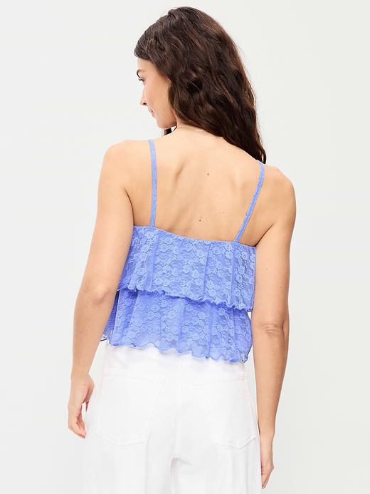 Old Navy Sleeveless Tiered Lace Ruffle Top — photo 3