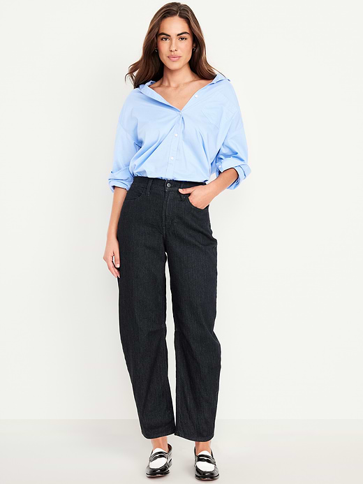 Old Navy High-Waisted Wow Barrel-Leg Ankle Jeans — photo 9