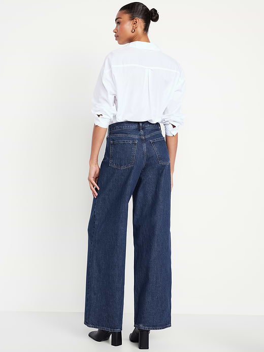 Old Navy Mid-Rise Wow Baggy Wide-Leg Jeans — photo 4