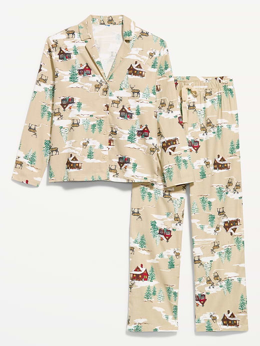 Old Navy Printed Flannel Pajama Pant Set for Women — photo 4