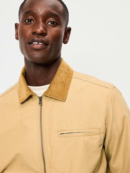 Old Navy Cropped Canvas Barn Jacket — photo 5