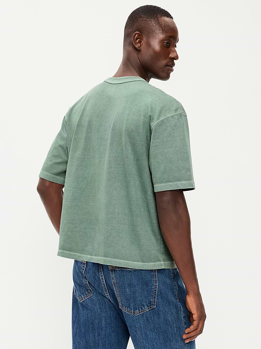 Old Navy Garment-Dyed Heavyweight Cropped T-Shirt — photo 3